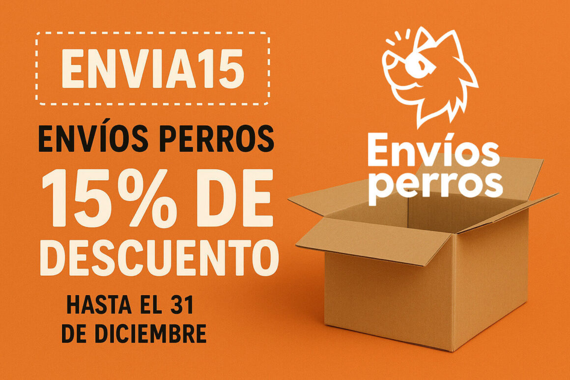 Código de descuento ENVIA15 para la plataforma Envíos Perros